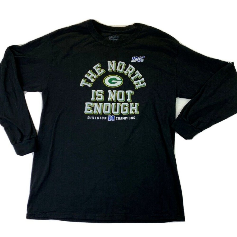 Green Bay Packers NFC North Long Sleeve Jersey Mens Large